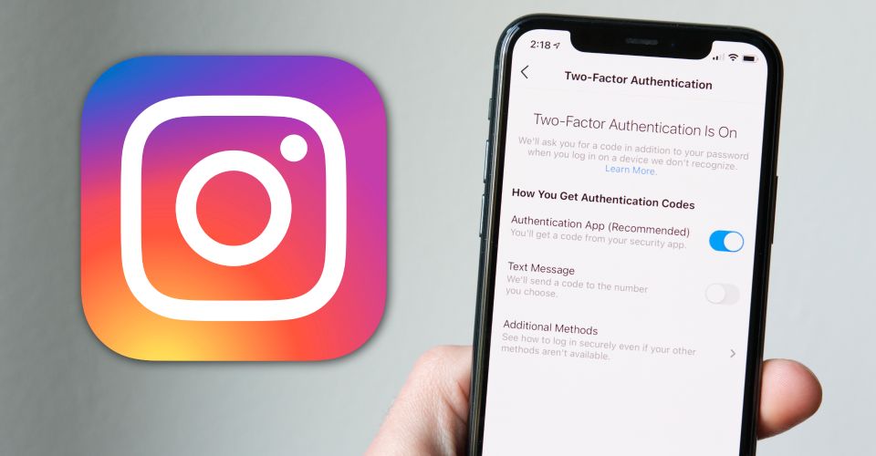 instagram two factor authentication